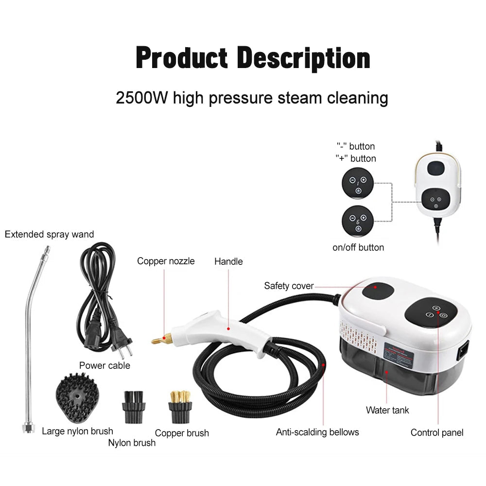 Magneto 2500W High-Pressure Steam Cleaner - Magneto