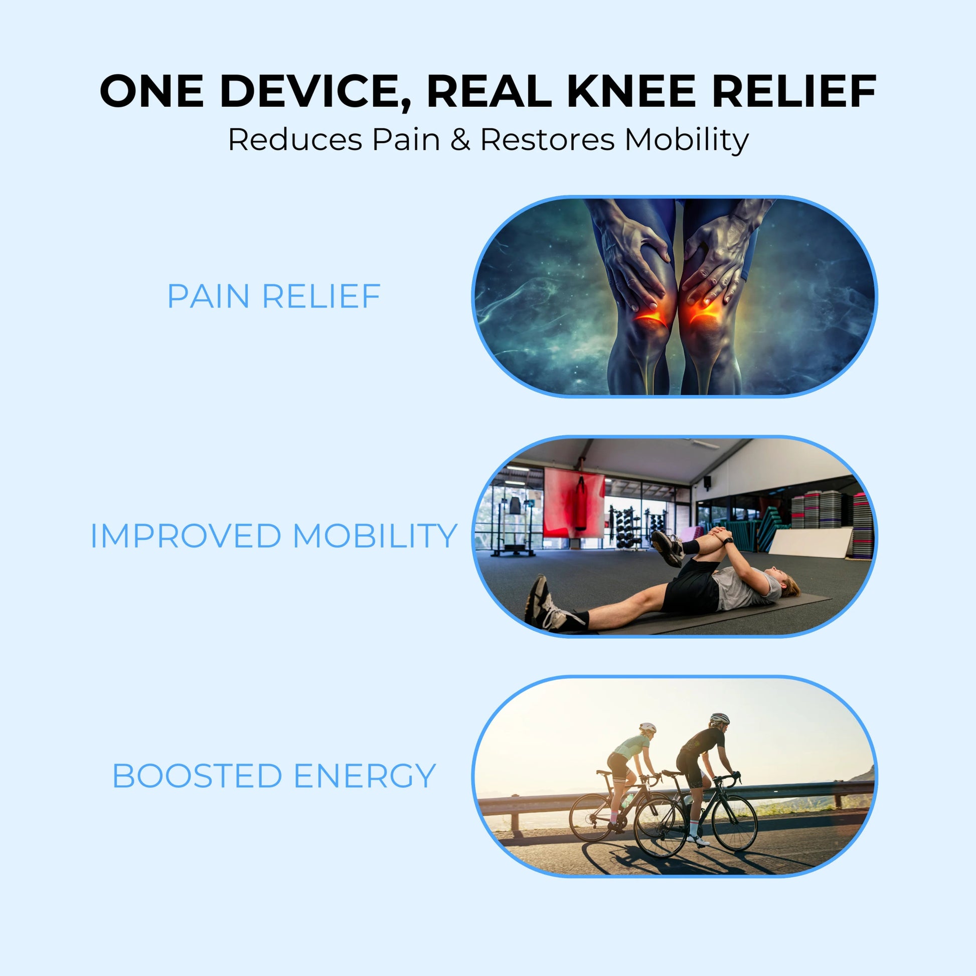 Magneto Knee Relief Pro™ – 3 - in - 1 Heated Knee Therapy Massager - Magneto