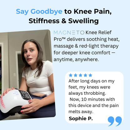 Magneto Knee Relief Pro™ – 3 - in - 1 Heated Knee Therapy Massager - Magneto