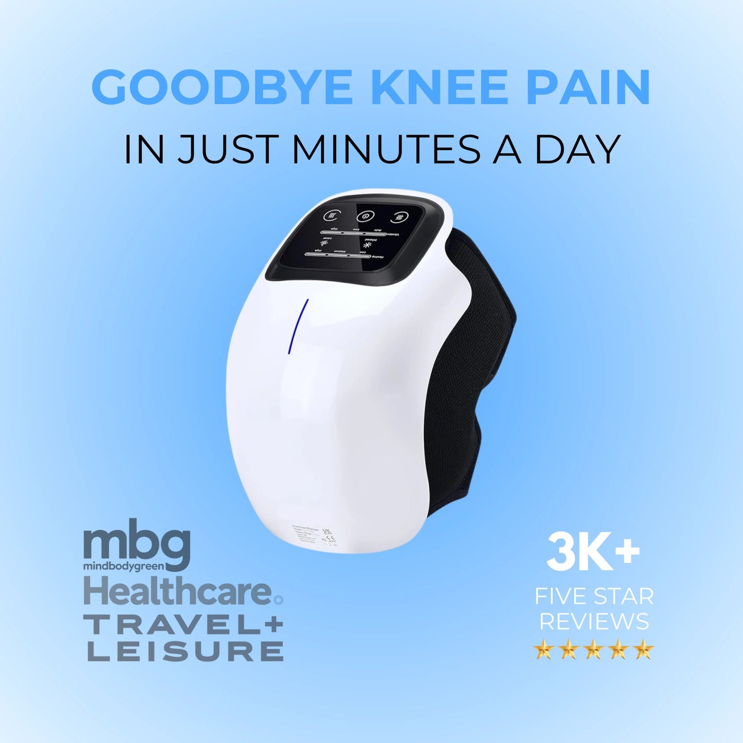 Magneto Knee Relief Pro™ – 3 - in - 1 Heated Knee Therapy Massager - Magneto